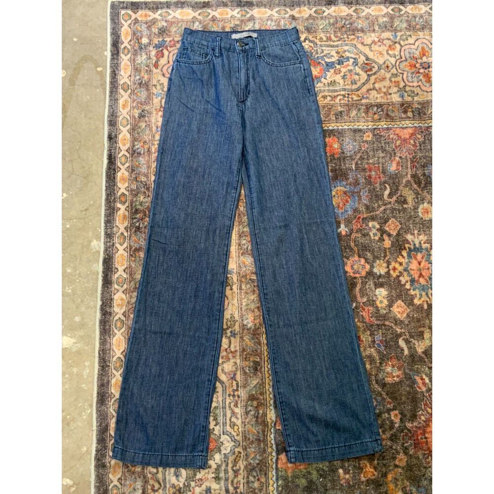 Joe’s Jeans High Rise Wide Leg Jeans Size 24 Dark Medium Wash